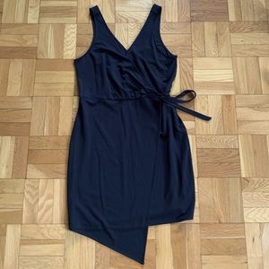 A New Day Faux Wrap Little Black Dress